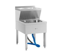 Fregadero con pila de vaciado - Altura: 88 cm | Royal Catering