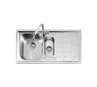 Fregadero Cuba doble Barazza Rectangular 100 cm B_Level 1LLV100/D Acero