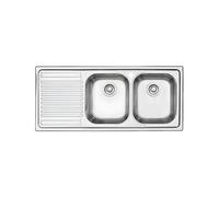 Fregadero Cuba doble Barazza Rectangular 116 cm B_Fast 1LFS12S Acero