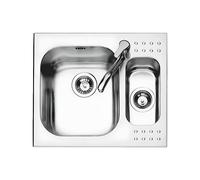 Fregadero Cuba doble Barazza Rectangular 60 cm Select 1IS6060 Acero