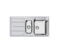 Fregadero Cuba doble Foster Rectangular 97 cm S1000 1197 461 Acero