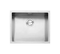 Fregadero Cuba sola Barazza Rectangular 50 cm Quadra 1QR50S Acero