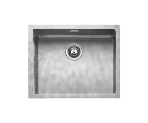 Fregadero Cuba sola Barazza Rectangular 50 cm Quadra 1X50V Acero Vintage