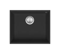 Fregadero Cuba sola Barazza Rectangular 50 cm Soul 1QSO61NS Negro