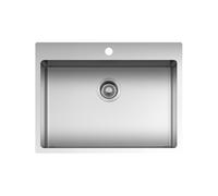 Fregadero Cuba sola Barazza Rectangular 67 cm B_Smart 1LBS71 Acero