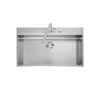 Fregadero Cuba sola Barazza Rectangular 80 cm B_Free 1LBF9 Acero