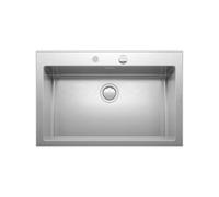 Fregadero Cuba sola Barazza Rectangular 80 cm B_Open 1LBO81 Acero