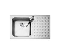 Fregadero Cuba sola Barazza Rectangular 86 cm Select 1IS9060/1D Acero