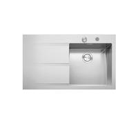 Fregadero Cuba sola Barazza Rectangular 90 cm Mood 1LMDR91S Acero