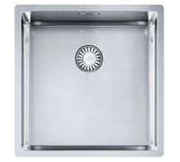 Fregadero de acero inoxidable empotrado Franke Maris, modelo BXX 210/110-40, con pulsador, apto para encimeras a partir de 45 cm. Código: 127.0375.252. Incluye 5 años de garantía