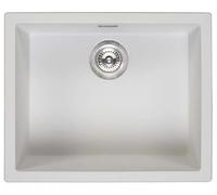 Fregadero de cocina 50x40 cm blanco subplano y para colocar Pure.Sink