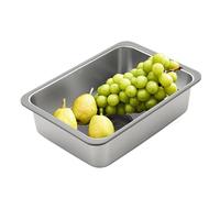 Fregadero de cocina de acero inoxidable portátil multifuncional | Fregadero individual versátil de acero inoxidable, portátil, apto para patio, patio y camping