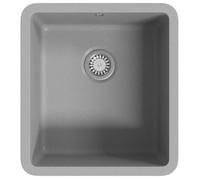 Fregadero De Cocina De Granito Con Un Seno Gris Vidaxl