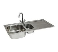 Fregadero De Cocina En Acero Inoxidable 105cm X 50cm Con Grifo Victoria