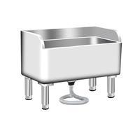 Fregadero de fregona comercial resistente para cocina, restaurante, garaje, limpieza, diseño duradero, fácil drenaje, ideal para uso de limpieza