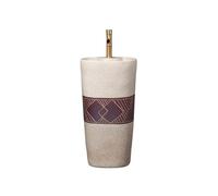 Fregadero de pedestal Lavabo de pedestal for exterior con grifo y desagüe, cerámica, una pieza for jardín