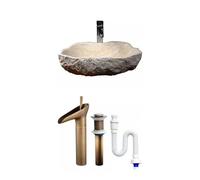 Fregadero del Baño Lavabo sobre encimera de piedra, lavabo al aire libre creativo moderno, baño, hogar, balcón