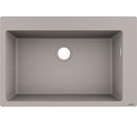 Fregadero empotrable 43313380 S510-F660, color gris cemento, 660 mm, modelo S510-F660 BG