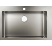Fregadero empotrable 660 S711-F660, acero inoxidable