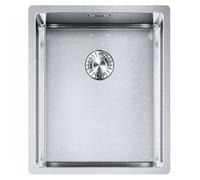 Fregadero empotrable Franke Maris, acero inoxidable, modelo BXX 110-34, con pulsador, acero inoxidable, a partir de 45 cm. Código: 122.0374.690. Incluye 5 años de garantía