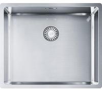 Fregadero empotrable Franke Maris, acero inoxidable, modelo BXX 210/110-50, con pulsador, acero inoxidable, a partir de 55 cm. Código: 127.0375.273. Incluye 5 años de garantía
