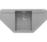 Fregadero empotrable Franke Maris, de granito sintético (Fragranit) modelo MRG 612-97 E, color gris piedra, con pulsador y de acero inoxidable, a partir de 45 cm. Número de artículo: 114.0477.552. Inc