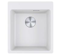Fregadero empotrable Franke Maris, lavabo de Fragranit modelo MRG 610-39 A, color Glacier, con control manual, a partir de 45 cm. Referencia: 114.0708.038. Incluye 5 años de garantía