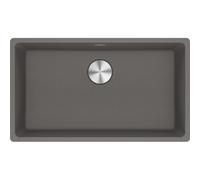 Fregadero empotrable Franke Maris, lavabo de Fragranit MRG 110-72 en color gris piedra, con pulsador, acero inoxidable, a partir de 80 cm. Referencia: 125.0683.107. Incluye 5 años de garantía