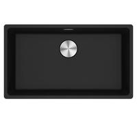 Fregadero empotrable Franke Maris, lavabo de Fragranit MRG 110-72 en color Onyx, con apertura manual, a partir de 80 cm. Código: 125.0683.185. Incluye 5 años de garantía