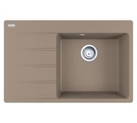 Fregadero empotrable Franke Maris, modelo CNG 611-78 A, de fragranito, con mando giratorio de acero inoxidable, a partir de 50 cm. Referencia: 114.0685.104. Incluye 5 años de garantía