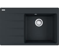 Fregadero empotrable Franke Maris, modelo CNG 611-78 A, de fragranito en color Onyx, con mando de giro de acero inoxidable, a partir de 50 cm. Referencia: 114.0627.657. Incluye 5 años de garantía