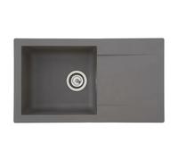 Fregadero encastrable Denver (78 x 43,5 cm, Gris)
