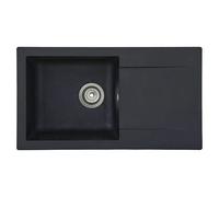 Fregadero encastrable Denver (78 x 43,5 cm, Negro)