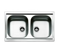 Fregadero encastrable LYP792 (50 x 79 cm, Acero inoxidable)