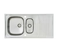Respekta Miami Fregadero, inox, 100x50 cm, 1,5 cubetas
