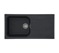Fregadero encastrable Orlndo (100 x 50 cm, Negro)