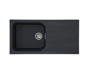 Fregadero encastrable Orlndo (100 x 50 cm, Negro)