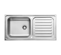 Fregadero encastrable Riverside (100 x 50 cm, Acero inoxidable)