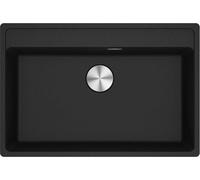 Fregadero encastrado Franke Maris, lavabo de fragranito MRG 210-72 A, color Onyx, con pulsador, acero inoxidable, a partir de 80 cm. Referencia: 135.0682.965. Incluye 5 años de garantía