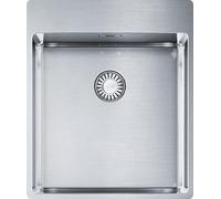 Fregadero FRANKE modelo BOX BXX 210-40 A, con válvula de mando giratoria y dos orificios para grifo / SlimTop / Encimera
