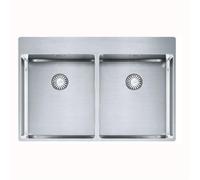 Fregadero FRANKE modelo BOX BXX 220-36-36 A, con válvula de control giratoria, fabricado en acero inoxidable macizo