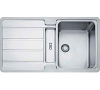 Fregadero FRANKE modelo HYDROS HDX 284, con válvula de pulsador y desagüe oculto / apto para muebles de 50 cm o más / diseño Slimtop/integrado