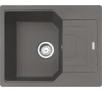 Fregadero FRANKE modelo URBAN UBG 611-62 en color gris piedra, con sistema de control rotatorio, de acero inoxidable / Medidas de corte: 600 x 480 mm, radio R15 / Fregadero de granito