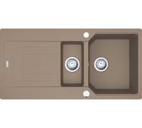 Fregadero Franke URBAN UBG 651 en color CASHMERE, incluye escurridor / Medidas de corte: 980 x 480 mm / Fregadero de granito