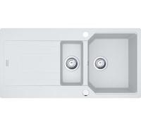 Fregadero Franke URBAN UBG 651 en color GLACIER, incluye escurridor / Medidas de corte: 980 x 480 mm / Fregadero de granito
