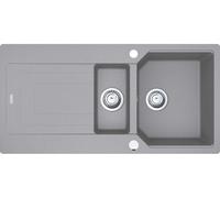 Fregadero Franke URBAN UBG 651 en color gris piedra, incluye escurridor / Medidas de corte: 980 x 480 mm / Fregadero de granito