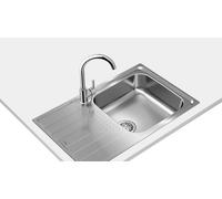 Teka Fregadero Universe 50 T-XP 1C 1E Max – 1 cubeta 50 cm, escurridor reversible, inox