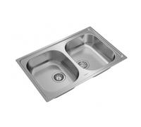 Teka Fregadero Universe80Txp 2C de acero inoxidable con orificio