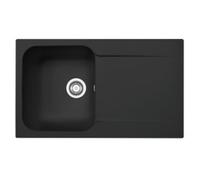 Fregadero Mepamsa KITE 86.50 Negro 1 cubeta Reversible - Fregaderos