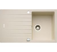 Fregadero NABER ANGOLA 100 en color magnolia, con grifo giratorio cromado / Fregadero encimera / Ancho del mueble: 45 cm